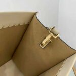 Fendi Women Sunshine Medium White Leather Shopper – Image 9