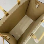 Fendi Women Sunshine Medium White Leather Shopper – Image 10