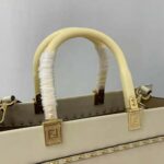 Fendi Women Sunshine Medium White Leather Shopper – Image 8