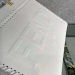 Fendi Women Sunshine Medium White Leather Shopper with Decorative Stitching – Image 7