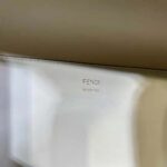 Fendi Women Sunshine Medium White Leather Shopper with Decorative Stitching – Image 9