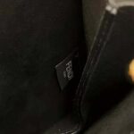 Fendi Women Touch Leather Bag with A Metal FF Clasp-Black - Image 9