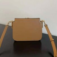 Fendi Women Touch Leather Bag with A Metal FF Clasp-brown (1)