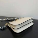 Fendi Women Touch White Leather Bag with Metal FF Clasp - immagine 5