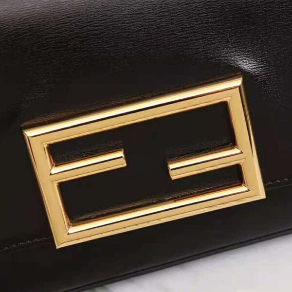 Fendi Women Wallet on Chain with Pouches Leather Mini-Bag-Black (10)