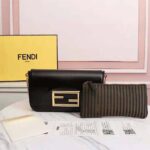 Fendi Women Wallet on Chain with Pouches Leather Mini-Bag-Black – Image 2