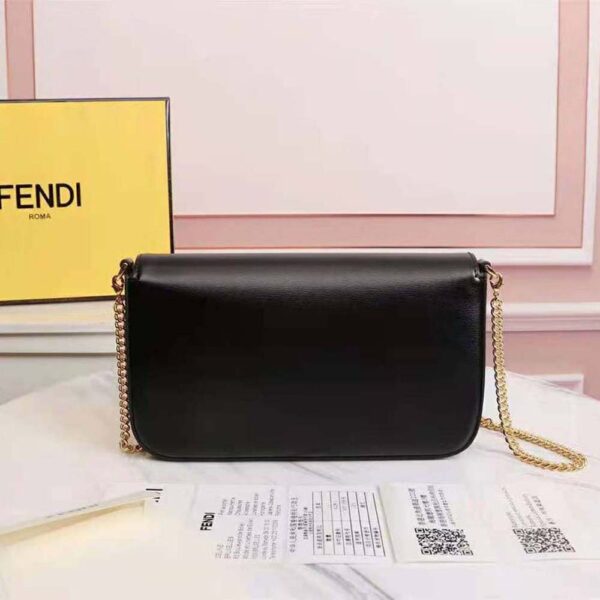 Fendi Women Wallet on Chain with Pouches Leather Mini-Bag-Black (5)