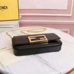 Fendi Women Wallet on Chain with Pouches Leather Mini-Bag-Black – Image 6