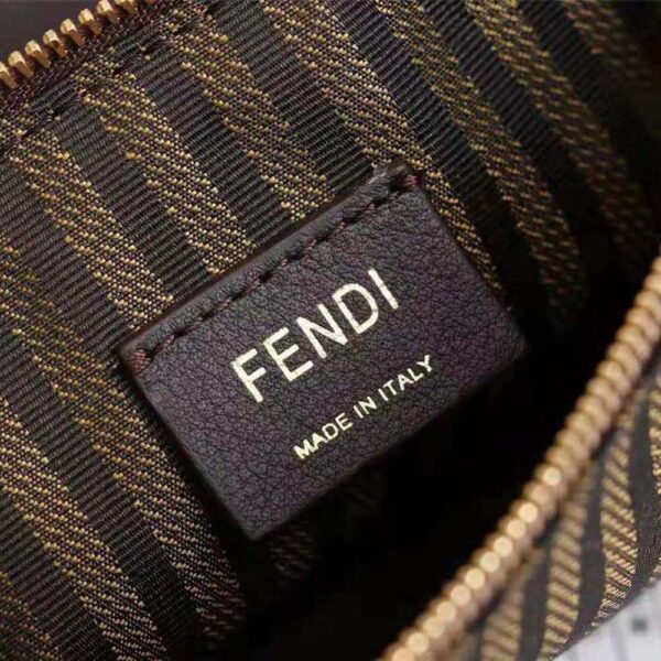 Fendi Women Wallet on Chain with Pouches Leather Mini-Bag-Black (9)