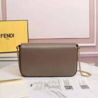 Fendi Women Wallet on Chain with Pouches Leather Mini-Bag-brown (1)