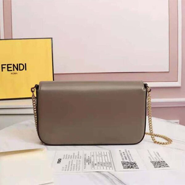 Fendi Women Wallet on Chain with Pouches Leather Mini-Bag-brown (6)