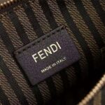 Fendi Women Wallet on Chain with Pouches Leather Mini-Bag-Brown – Bild 9