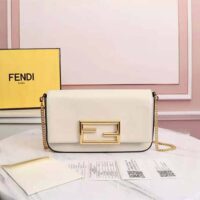 Fendi Women Wallet on Chain with Pouches Leather Mini-Bag-white (1)