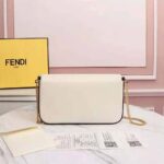 Fendi Women Wallet on Chain with Pouches Leather Mini-Bag-White - Image 5