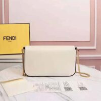 Fendi Women Wallet on Chain with Pouches Leather Mini-Bag-white (1)