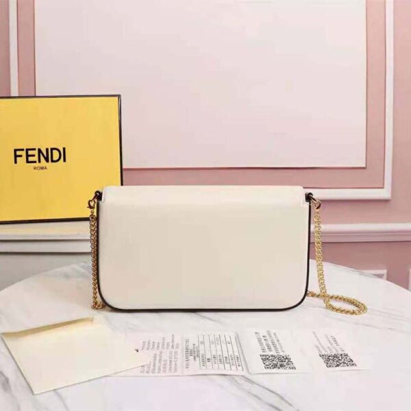 Fendi Women Wallet on Chain with Pouches Leather Mini-Bag-white (6)