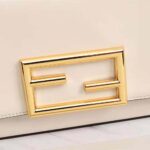 Fendi Women Wallet on Chain with Pouches Leather Mini-Bag-White - Image 8