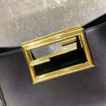 Fendi Women Way Small Made of Camellia-Colored Leather Bag-Black - Image 8