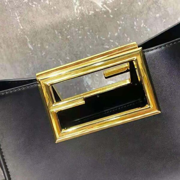 Fendi Women Way Small Made of Camellia-Colored Leather Bag-black (7)