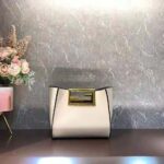 Fendi Women Way Small Made of Camellia-Colored Leather Bag-White - Image 2