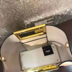 Fendi Women Way Small Made of Camellia-Colored Leather Bag-White - Image 9