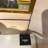 Fendi Women Way Small Made of Camellia-Colored Leather Bag-white (1)