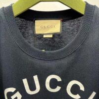 Gucci GG Women Cotton Jersey ‘Gucci Firenze 1921’ T-Shirt Crewneck Oversize Fit (12)