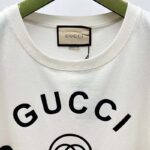 Gucci GG Women Cotton Jersey 'Gucci Firenze 1921' White T-Shirt Crewneck Oversize Fit - Image 8