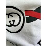 Gucci GG Women Cotton Jersey 'Gucci Firenze 1921' White T-Shirt Crewneck Oversize Fit - Image 9