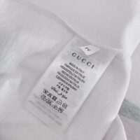 Gucci GG Women Cotton T-Shirt White Cotton Jersey Crewneck Oversize Fit (13)