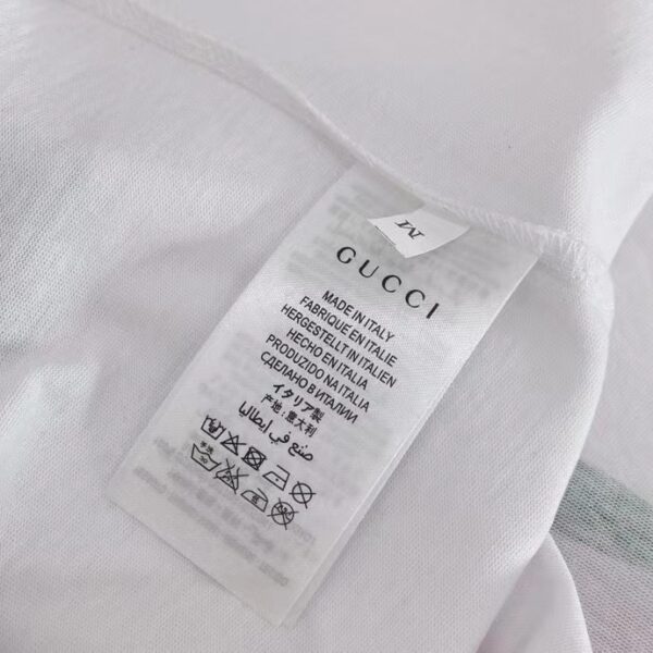 Gucci GG Women Cotton T-Shirt White Cotton Jersey Crewneck Oversize Fit (14)