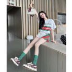 Gucci GG Women Cotton T-Shirt White Cotton Jersey Crewneck Oversize Fit - Image 11