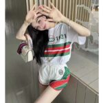 Gucci GG Women Cotton T-Shirt White Cotton Jersey Crewneck Oversize Fit - Image 14