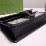 Gucci Women Dionysus Small GG Shoulder Bag Beige Blue GG Supreme Canvas - Imagen 6