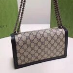 Gucci Women Dionysus Small GG Shoulder Bag Beige Blue GG Supreme Canvas - Imagen 5