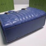 Gucci Unisex GG Marmont Medium Matelassé Leather Blue Bag Double G - Image 7