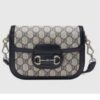 Gucci Unisex Horsebit 1955 GG Mini Bag Beige Blue GG Supreme Canvas