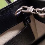 Gucci Unisex Mini Tote Bag Interlocking G Beige Blue GG Supreme Canvas - Bild 8