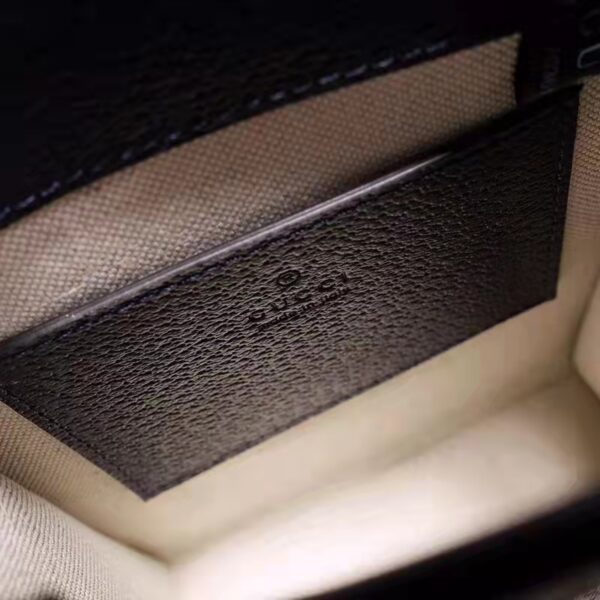 Gucci Unisex Mini Tote Bag Interlocking G Beige Blue GG Supreme Canvas (6)