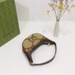 Gucci Unisex Ophidia Jumbo GG Mini Bag Camel Ebony Canvas Double G - immagine 3