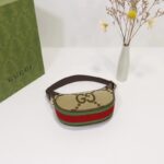 Gucci Unisex Ophidia Jumbo GG Mini Bag Camel Ebony Canvas Double G - immagine 4