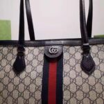 Gucci Unisex Ophidia Medium GG Tote Beige Blue GG Supreme Canvas - Bild 7