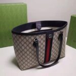 Gucci Unisex Ophidia Medium GG Tote Beige Blue GG Supreme Canvas - Bild 5