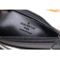 Louis Vuitton LV Unisex CC Holder Wallet Yelow Blue Taurillon Cowhide Leather (10)