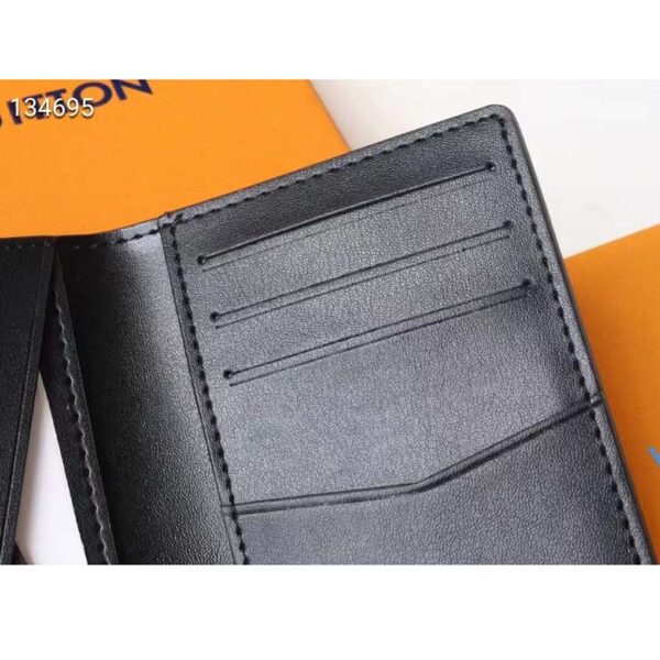 Louis Vuitton LV Unisex Pocket Organizer Wallet Blue Taurillon Cowhide Leather (1)