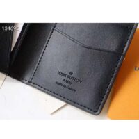 Louis Vuitton LV Unisex Pocket Organizer Wallet Blue Taurillon Cowhide Leather (7)