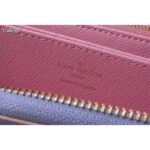 Louis Vuitton LV Unisex Zippy Wallet Sunrise Pastel Monogram Coated Canvas Cowhide – Image 10