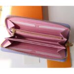 Louis Vuitton LV Unisex Zippy Wallet Sunrise Pastel Monogram Coated Canvas Cowhide – Image 6
