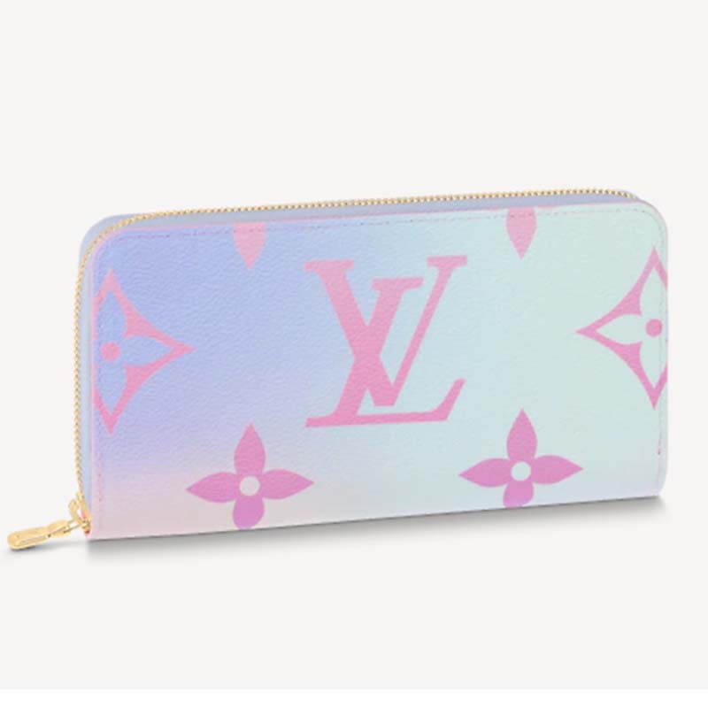 LOUIS VUITTON Escale Monogram Coated Canvas Zippy Wallet Pastel