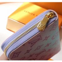 Louis Vuitton LV Unisex Zippy Wallet Sunrise Pastel Monogram Coated Canvas Cowhide (4)